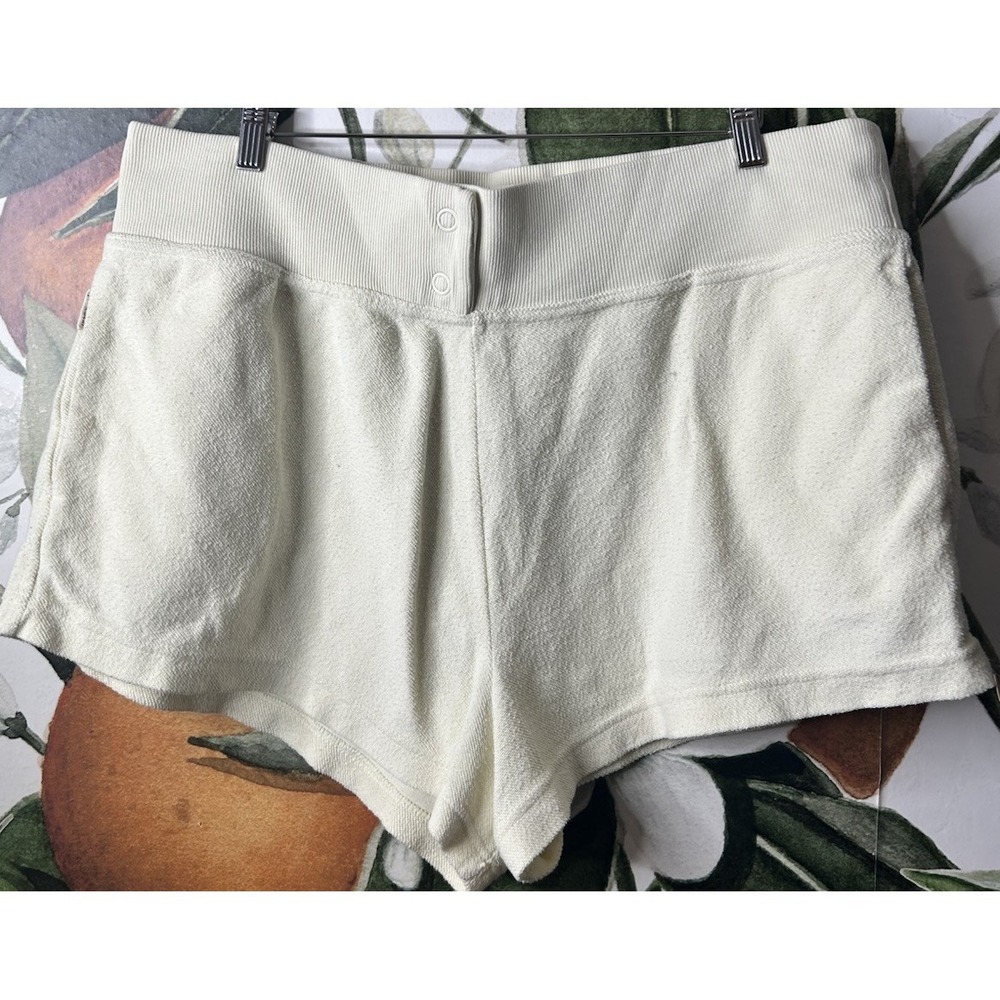 Nike Womens 2XL Yellow Sportwear Shorts DV8303-113 High Waisted French - Picture 2 of 6